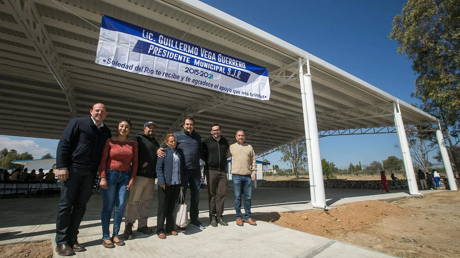 Beneficiarios argumentaron que esta obra era de gran necesidad. Foto Cortesía Gobierno San Juan del Río.